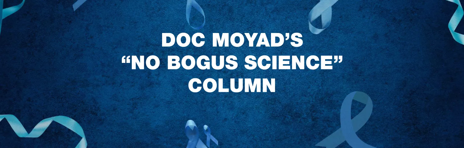 Doc Moyad's No Bogus Science banner