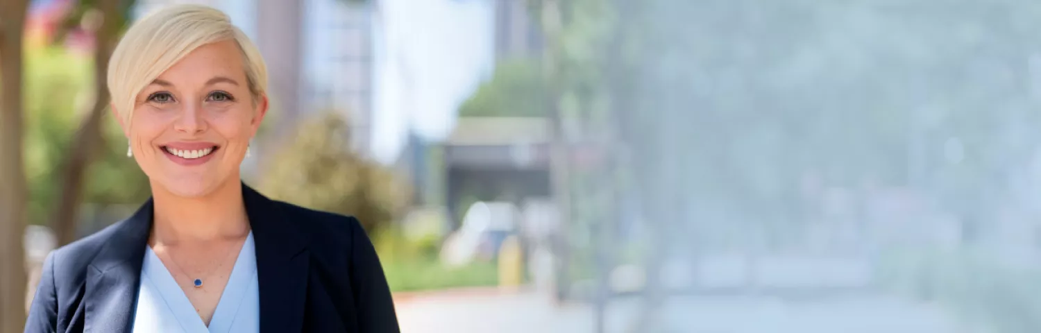 Courtney Bugler, blonde woman