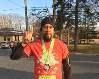 African American man wearing sports gear
