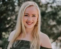 Young woman with long blond hair