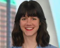 Woman with dark long hair