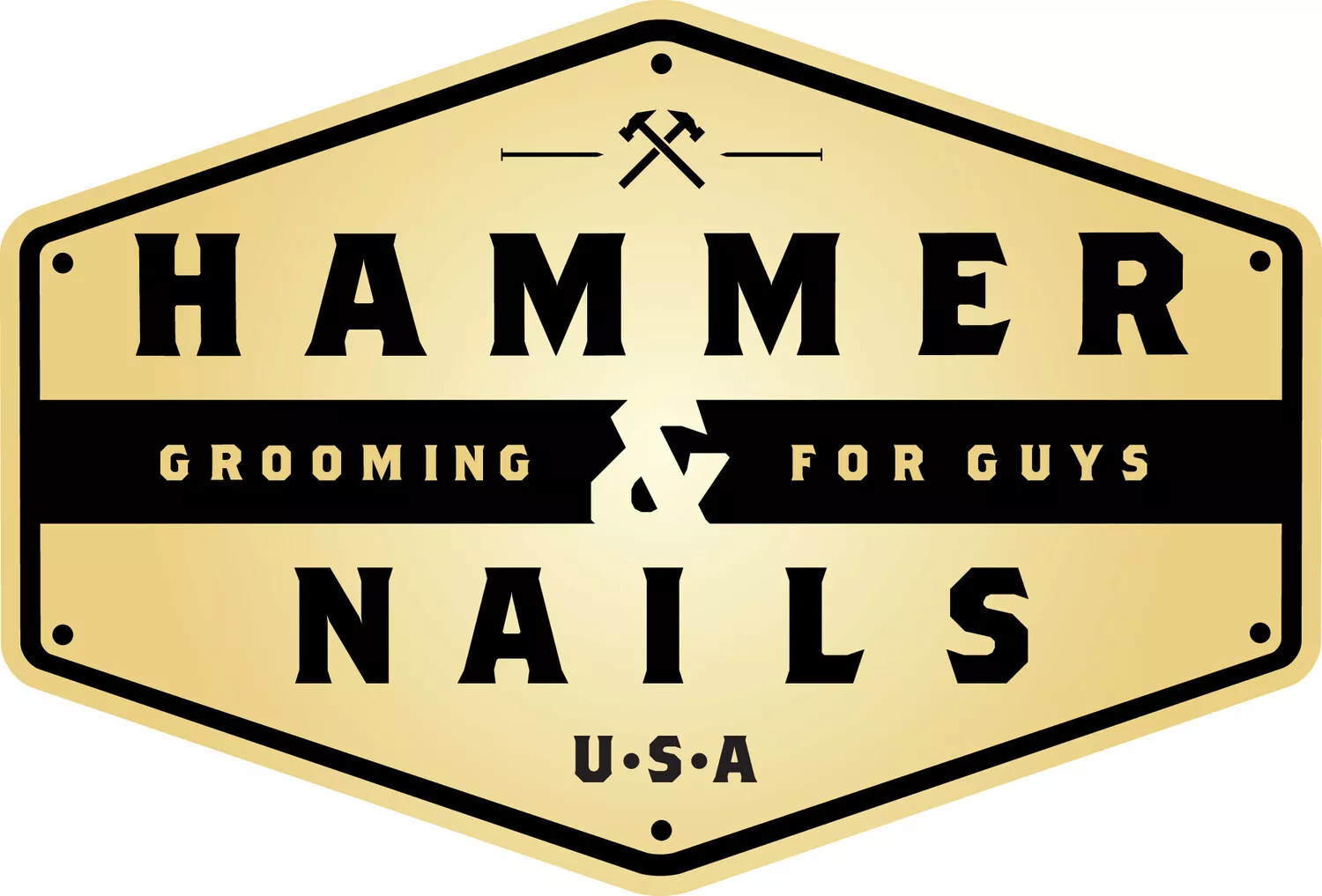 Hammer and Nails Grooming For Guys Logo