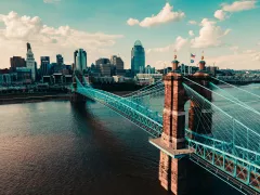 Cincinnati Skyline with Bridge