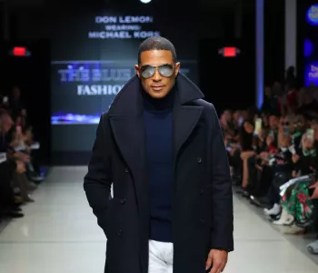 Don Lemon Blue Jacket Fashion Show