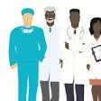 graphic of doctors and nurses