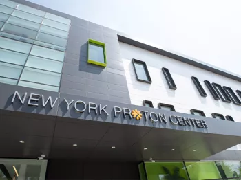 The outside of the New York Proton Center building