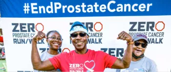 Strong arm flexing for ZERO Run Walk Event