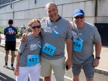 A group of three participants at a Run/Walk