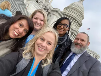 Midwest Champions outside of the Capitol