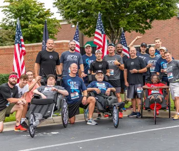 Group of veterans at a Run/Walk event