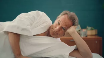 Still from Mike Rowe's PSA about Prostate Cancer