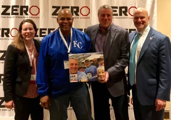 Steve and Caesar standing with Jamie Bearse and Tracy at 2018 ZERO Summit