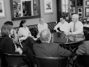 Texas Congressman Pete Sessions meeting with Prostate Cancer Advocates