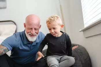 Jeffrey Wilde and grandson