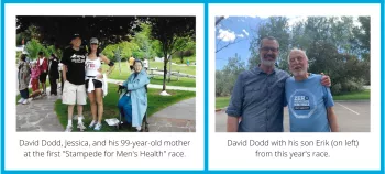 David Dodd and his daughter Jessica Tolman at a Stampede race