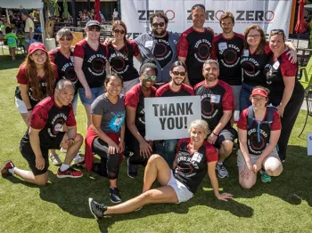 Thank you from the ZERO Staff group photo!