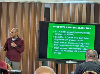 March 3 Alabama Seminar Speaker Presenting in front of small crowd