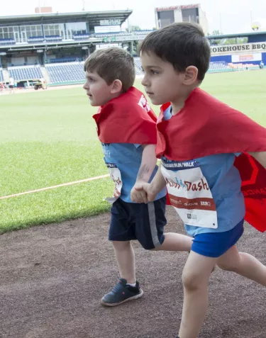 New England Chapter Superhero kids dashing