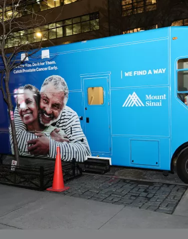 Mt. Sinai's mobile screening bus