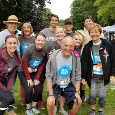 Prostate cancer survivor, Jon Di Gesu, and family