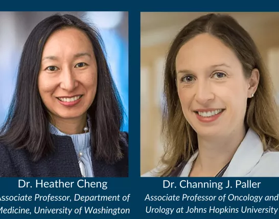 Dr Heather Cheng and Dr. Channing J. Paller headshots