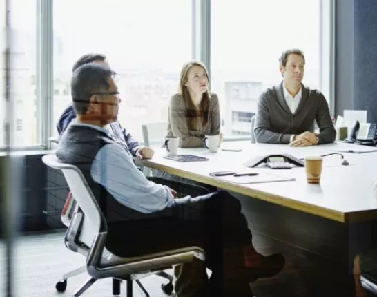 Professionals at a round table