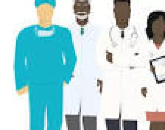 graphic of doctors and nurses