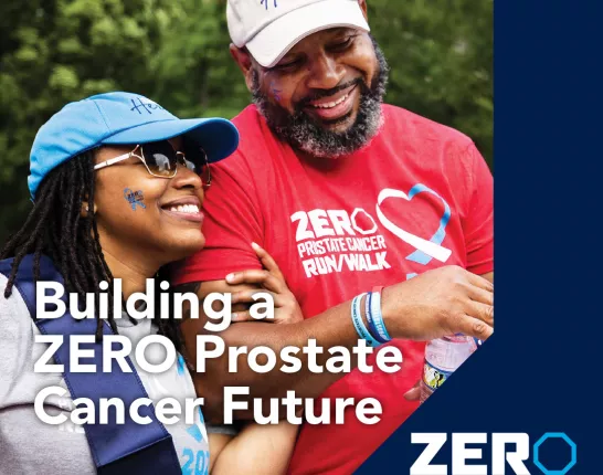 Cover page of an annual report with an image of an African American couple
