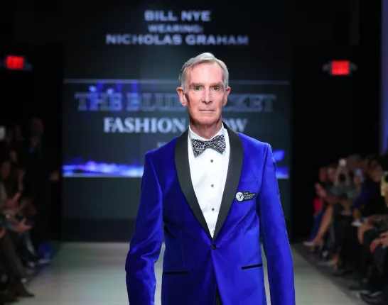 Bill Nye Blue Jacket Fashion Show