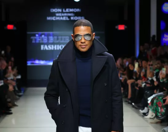 Don Lemon Blue Jacket Fashion Show