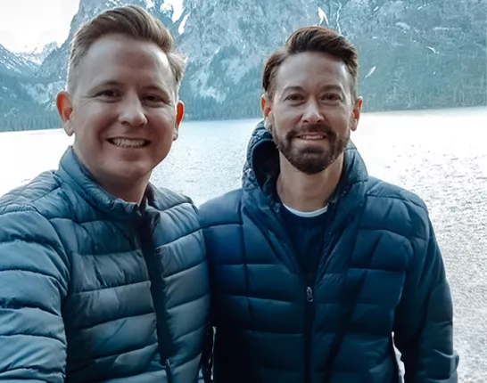 ZERO Champion Chris Hartley and his husband