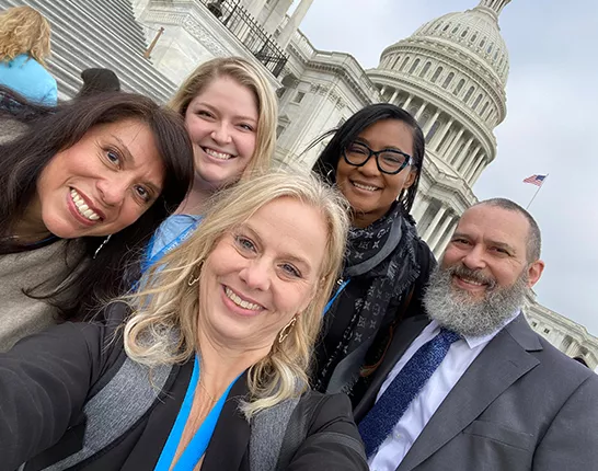 Midwest Champions outside of the Capitol