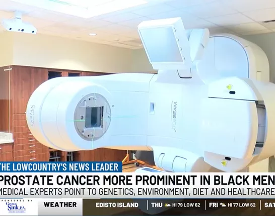 Screenshot from TV news story of medical device