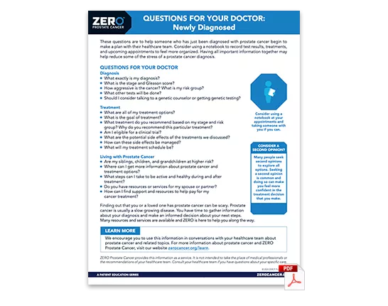 PDF Preview: Questions for your Doctor - Newly Diagnosed