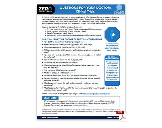 PDF Preview: Questions for your Doctor - Clinical Trials