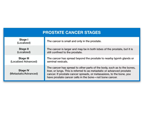 Infographic Preview: Prostate Cancer Stages Chart