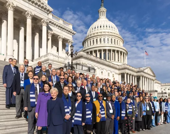 Advocates for the ZERO Prostate Cancer Summit posing on Capital Hill