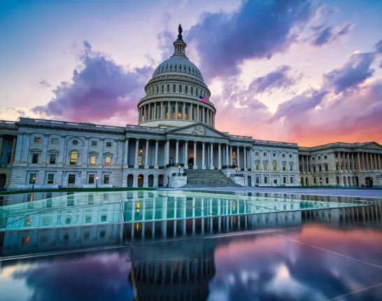 Capital Building at dusk
