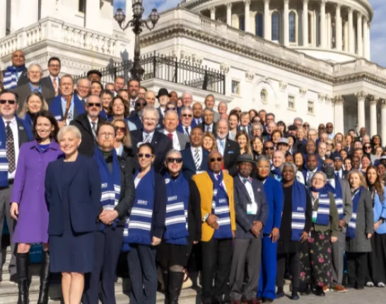 ZERO Advocates on Steps Capitol Hill