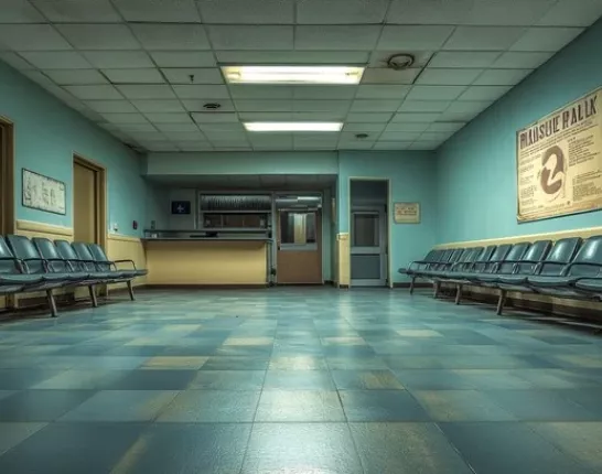 empty waiting room at doctor's office