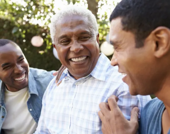 Three Men Smiling
