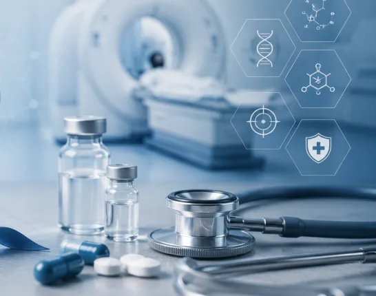 Illustration representing prostate cancer treatment education, featuring treatment-related medical imagery and resources for patients exploring treatment options.
