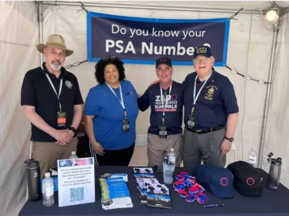 PSA Testing booth at the DoD Vietnam Commemoration Event