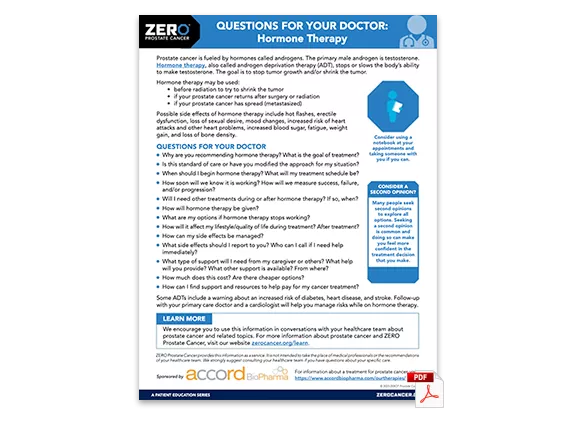 PDF Preview: Questions for your Doctor - Hormone Therapy