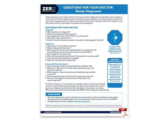 PDF Preview: Questions for your Doctor - Newly Diagnosed