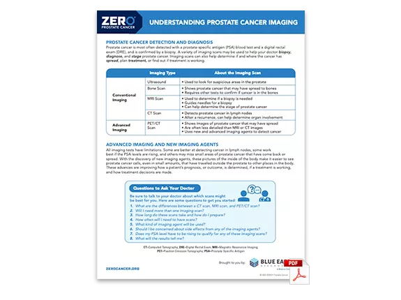 PDF Preview: Understanding Prostate Cancer Imaging (one-pager)