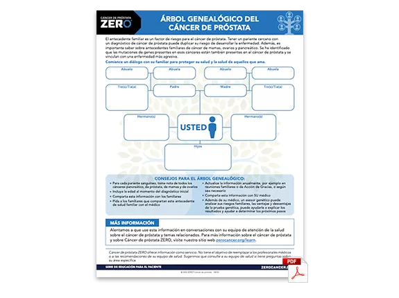 Vista previa en PDF: Árbol Genealógico Del Cáncer De Próstata