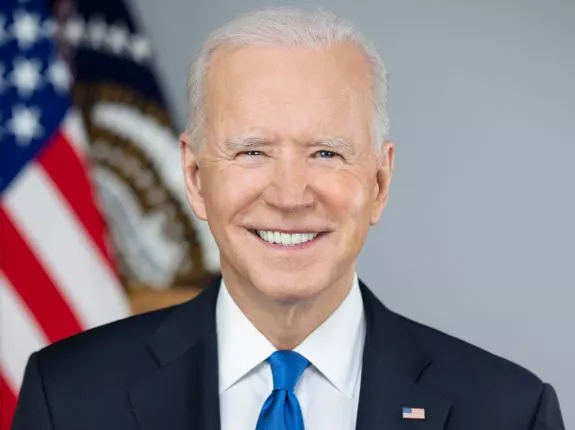 Former President Joe Biden Close Up