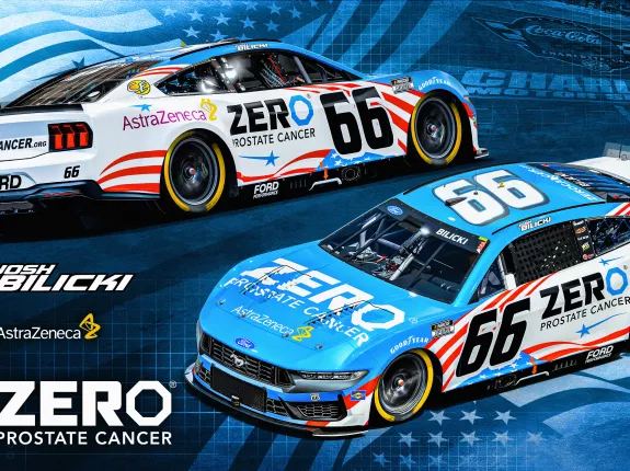 ZERO Prostate Cancer and Astrazeneca Nascar Race Car