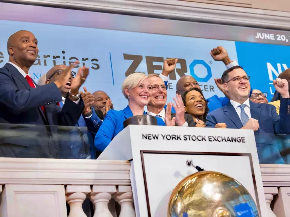 ZERO leaders ringing the bell at New York Stock Exchange
